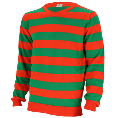 Kruikenstad trui - Unisex - Gebreid - Oranje/Groen / XXL
