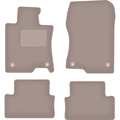 Beige veloursmatten voor: Honda Accord VIII sedan, stationwagen, tourer (2011-2015)