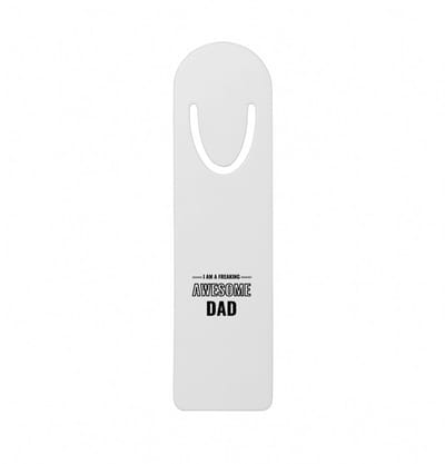 Hacebo® - I am a freaking awesome dad metalen boekenlegger - de meest geweldigste vader - vader cadeautjes - vaderdag - verjaardagscadeau - verjaardag - cadeau - geschenk - kado - gift Bladwijzer boekenleggers - 12.7 cm x 3.2cm