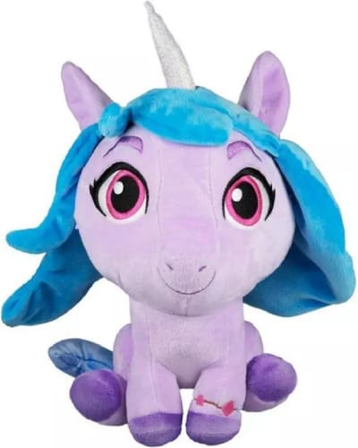 Izzy Moonbow – My Little Pony Angels Pluche Knuffel 30 cm {Speelgoed Knuffeldier voor kinderen jongens meisjes | My Little Pony: Een nieuwe generatie | Bekend van Netflix | Pipp Petals, Zipp Storm, Sunny Starscout, Izzy Moonbow, Hitch Trailblazer}