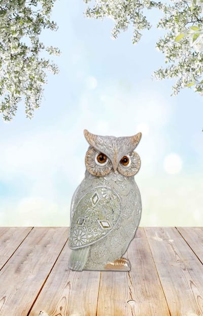 Uil - Spiegel - Decoratie - 12 cm - Links