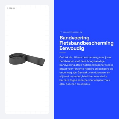 Dailygoods- Bandvoering - Eenvoudig te installeren - Fietsband bescherming - Velglint - Slijtvast materiaal - Lichtgewicht en duurzaam