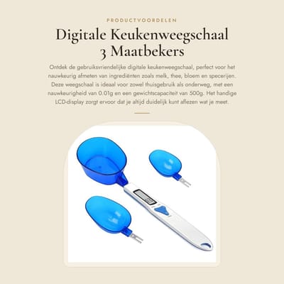 Dailygoods- Keukenweegschaal Digitale Precisie - Lepelweegschaal Digitaal - Maatbeker - Roestvrij Staal - LCD Display - 0.01g Nauwkeurigheid