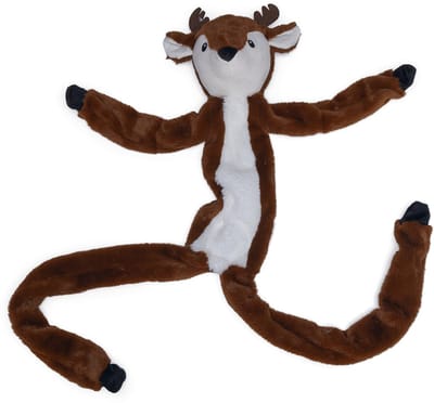 Beeztees Pluche Hondenspeeltje Rendier met Touw Bruin 100 x 14 x 12 cm - Hond