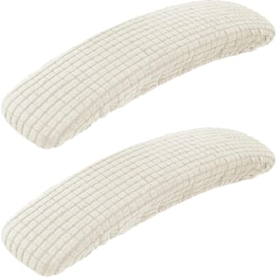 1 paar bureaustoel-armhoezen stofdicht rekbaar vlekbestendig spandex stretch computer stoel armhoezen beige