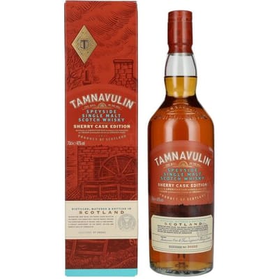 Tamnavulin Whisky Tamnavulin SHERRY CASK Speyside Single Malt Scotch Whisky 40% Vol. 0,7l in geschenkverpakking