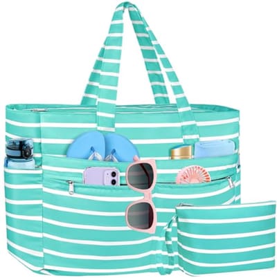 XXL waterdichte strandtas voor dames - opvouwbare boodschappentas voor reizen en vakantie