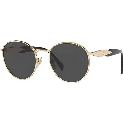 Prada Elegante Casual Klassieke Ronde Zonnebril Dames zonnebril PR56ZSZVN5S0 Basic Packaging-Eyeglass Case+Box