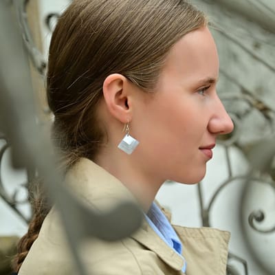 AKZENT Akzent damesoorbel "Petra" van 925 Sterlingzilver, gerhodineerd, duurzaam