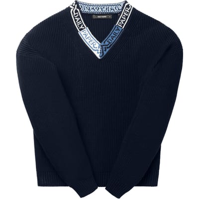 Daily Paper Roshaun Sweater Navy Size: XS | Sweaters Outlet | Heren | Blauw