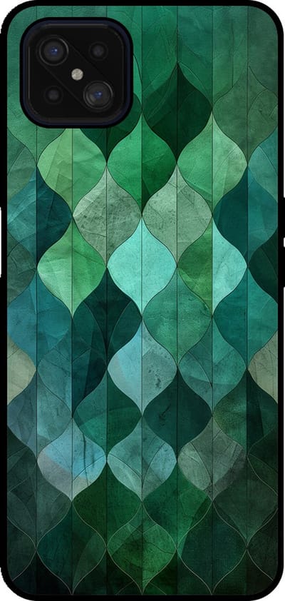Smartphonica Telefoonhoesje Geschikt voor Oppo A92s / Reno4 Z 5G met groene bladeren opdruk - TPU backcover case green leaf design - Groen geschikt voor Oppo A92s;Oppo Reno4 Z 5G