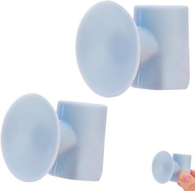 Set van 2 Deurstoppers van Siliconen met Zuignap - Wandbescherming voor Deurgrepen en Geluidsdempers voor Deuren