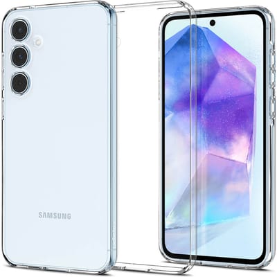 Spigen Liquid Crystal Hoesje Geschikt voor Samsung Galaxy A55 Back Cover Transparant