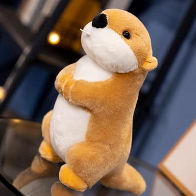 20cm Kawaii Simulatie Wilde Dier Bever Pluche Pop Levensgetrouw Schattige Marmot Bever Pluche Speelgoed Huisdecoratie Cadeau Voor Jongens En Meisjes about 20cm white