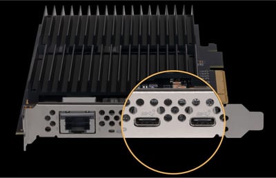 Sonnet McFiver PCIe Card - Multifunction Adapter Card with Dual M.2 NVMe SSD Slots, 10Gb Ethernet and Two 10Gbps USB-C Ports