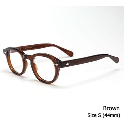 Johnny Depp Lunettes Lemtosh Monture Homme Femme Marque de Luxe Vintage Lunettes d'Ordinateur Monture en Acétate Boîte pour Lunettes à Verres Transparents
