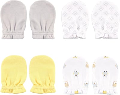 Luvable Friends Ladies Scratch Mittens, owl, One Size