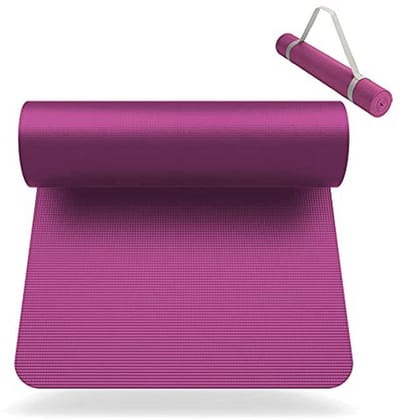 Yogamat voor Yoga en Fitness, Antislip, 180 x 60 cm, Draagriem Inclusief, 4 mm Dikte, Ideaal voor Thuisgebruik