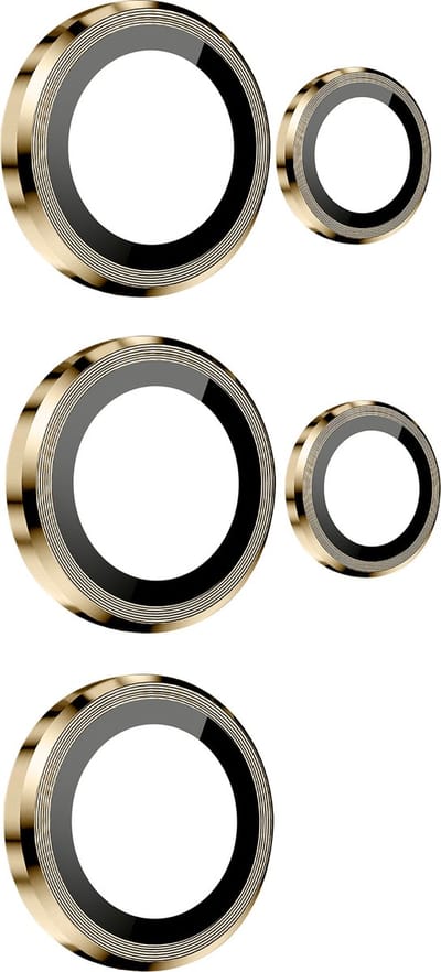 ENKAY, Beschermfolie voor achtercamera Geschikt voor Samsung Galaxy S24 Ultra Gehard glas 9H, Goud