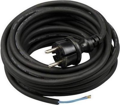 Neopreen buiten kabel  - 10 meter - 2 x 1.0mm met stekker