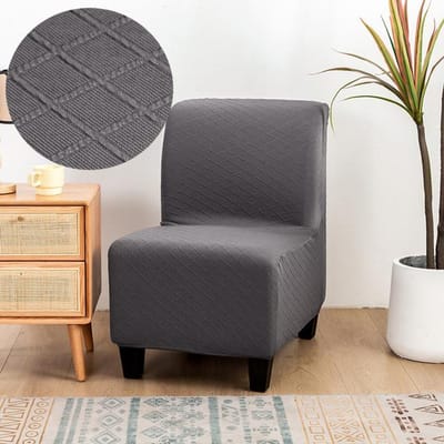 Stoelhoezen zonder armleuning Afstotende Accentstoelhoes Beschermer voor stoelen zonder armleuning Afneembare hoes Voor Woonkamer Huis Hotel 1 piece