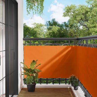 vidaXL - Balkonscherm - 100 - x - 600 - cm - Oxford - Stof - Rechthoekig - Oranje