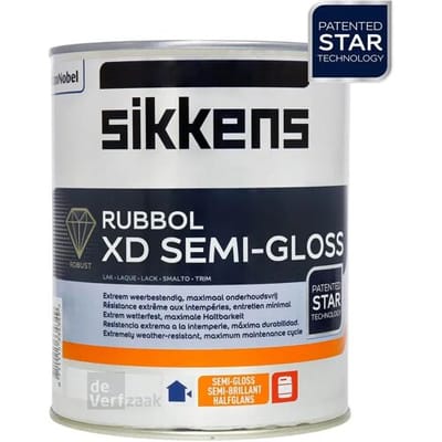 Sikkens Rubbol XD Semi Gloss - Lakverf - Dekkend - Terpentine basis - Wit