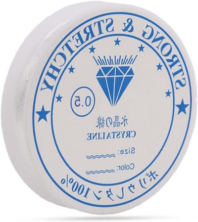 Elastisch touw van 120m x 0.5mm voor sieradenproductie, rekbaar en scheurbestendig, ideaal voor knutselen en hobby's