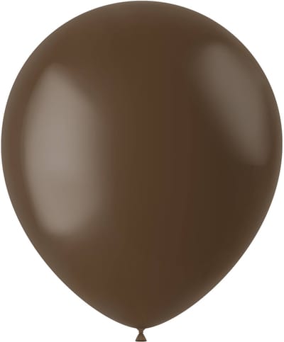 30 x Chocolade Bruine Ballonnen 100% biologisch afbreekbaar , 30 cm doorsnee, Carnaval, Voetbal, Verjaardag, Themafeest, Versiering