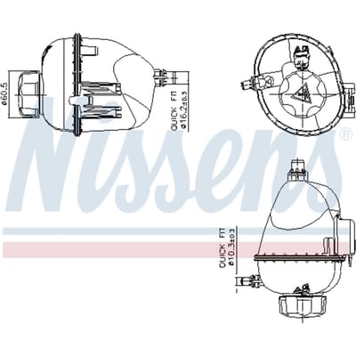 Expansievat, koelvloeistof NISSENS 996317