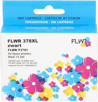 FLWR - Inktcartridge / 378XL / Zwart - Geschikt voor Epson