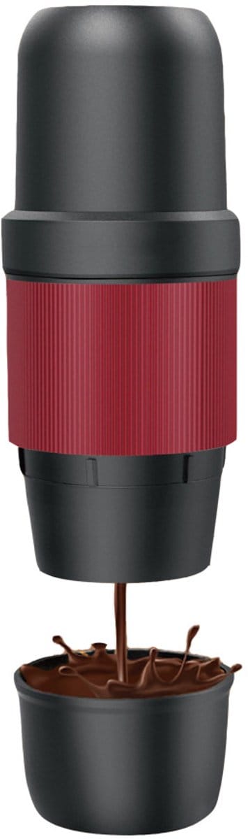 Draagbare handmatig drukbare koffiemachine - Elektrische Italiaanse espresso beker - Draagbare koffiepot voor poeder en capsules voor buiten gebruik