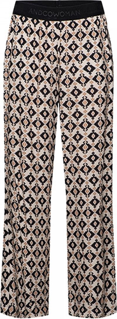 &Co Women broek Annet Kelim - Biscuit
