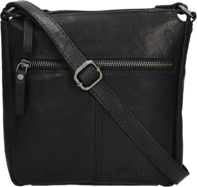Spikes & Sparrow Bronco Crossbodytas Kleine Dames - Leer - Zwart