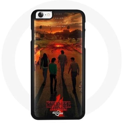 Hoesje voor Iphone 5 Stranger Things Seizoen 4 Poster Art Crews of the New Theory
