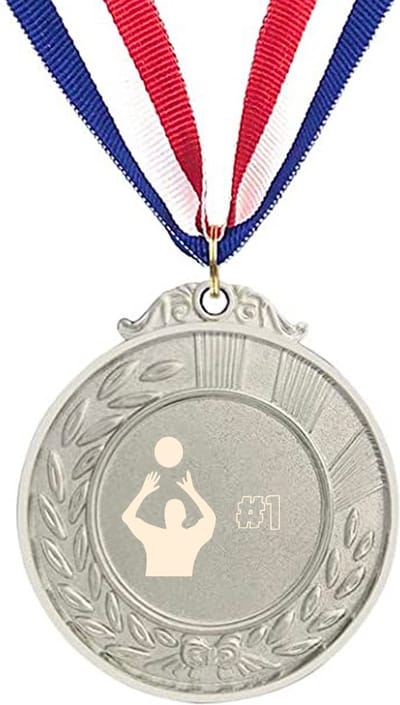 Akyol - volleybal medaille zilverkleuring - Volleybal - sporters - cadeau