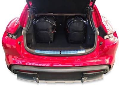 PORSCHE TAYCAN TURISMO 2021+ 5-delig Reistassen Op Maat Auto Interieur Kofferbak Organizer Accessoires