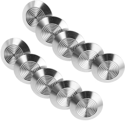 Roestvrijstalen Tactiele Studs - Geleidingsnoppen Trottoir - Veiligheid Openbare Ruimte - Antislip Ontwerp - 10 Stuks - Zilver