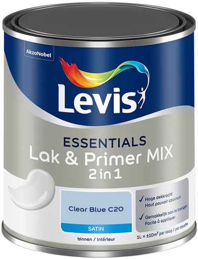 Levis - Essentials Lak & Primer Mix - Clear Blue C20 - Mengverf - 1 L