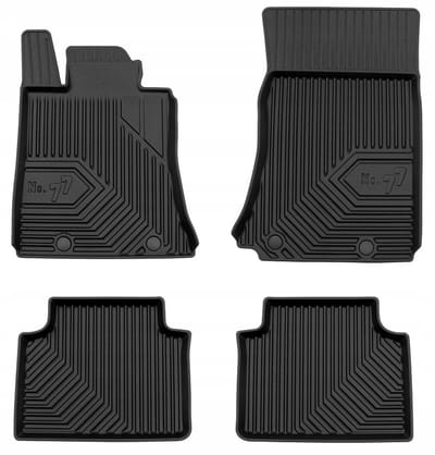 Frogum No.77 Geschikt voor Alfa Romeo Giulia RWD vanaf 2016 - Automatten Set - TPE Rubber - 4 cm Hoge Rand - Geurloos
