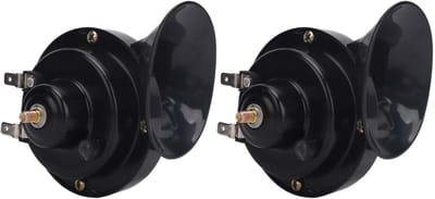UTV Hoorn Kit - Luid Geluid Systeem - Veiligheid Verkeer - Betrouwbaar Circuitontwerp - 2 Stuks - Zwart