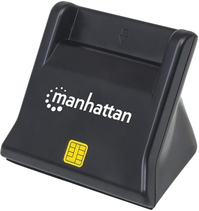 Manhattan 102025 smart card reader Binnen Zwart USB 2.0