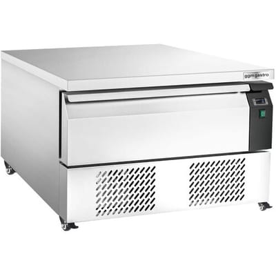 GGM Gastro Tiefkühl-/Kühlunterbau-Kombination - 905mm - 1 Schublade - 2x GN 1/1 - inkl. Pommeswärmer Zilver
