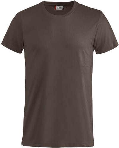 Basic-T bodyfit T-shirt 145 gr/m2 dark mocca xs