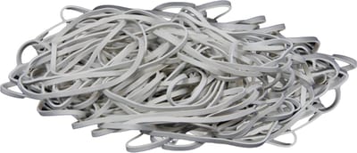 1 kg - Elastiek - wit - diameter 60mm - breedte 3mm - in zak - ca 1050 stuks