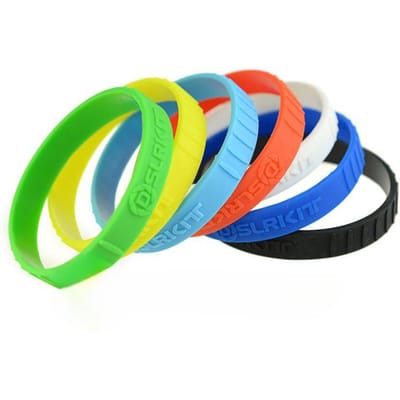 Lot de 7 bracelets en caoutchouc de silicone de couleurs mélangées pour objectif d'appareil photo blue