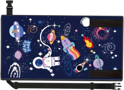 Vliegtuig Reisbed - Voetsteun Vliegtuig - Comfortabel Reizen - Stille Installatie - 77x44x1 cm - Sterrenhemel Blauw