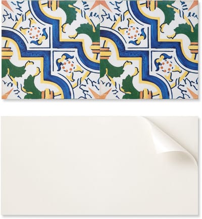 Vinylpaneel met decoratie voor keuken of badkamer, 100x50 cm, patroontegels
