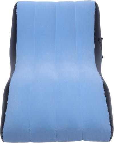 Opblaasbare Bank - Luchtbank Bed - Ontspannen Loungen - Ergonomisch Ontwerp - 138 x 78 cm - Blauw
