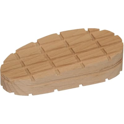 Houten klauwblokje wigvorm 11cm